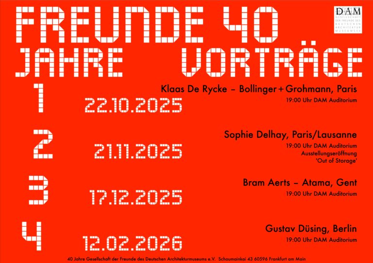 FREUNDE 40 Jahre Vortrag: Sophie Delhay, Paris / Lausanne FREUNDE 40 Jahre Vortrag: Sophie Delhay, Paris / Lausanne